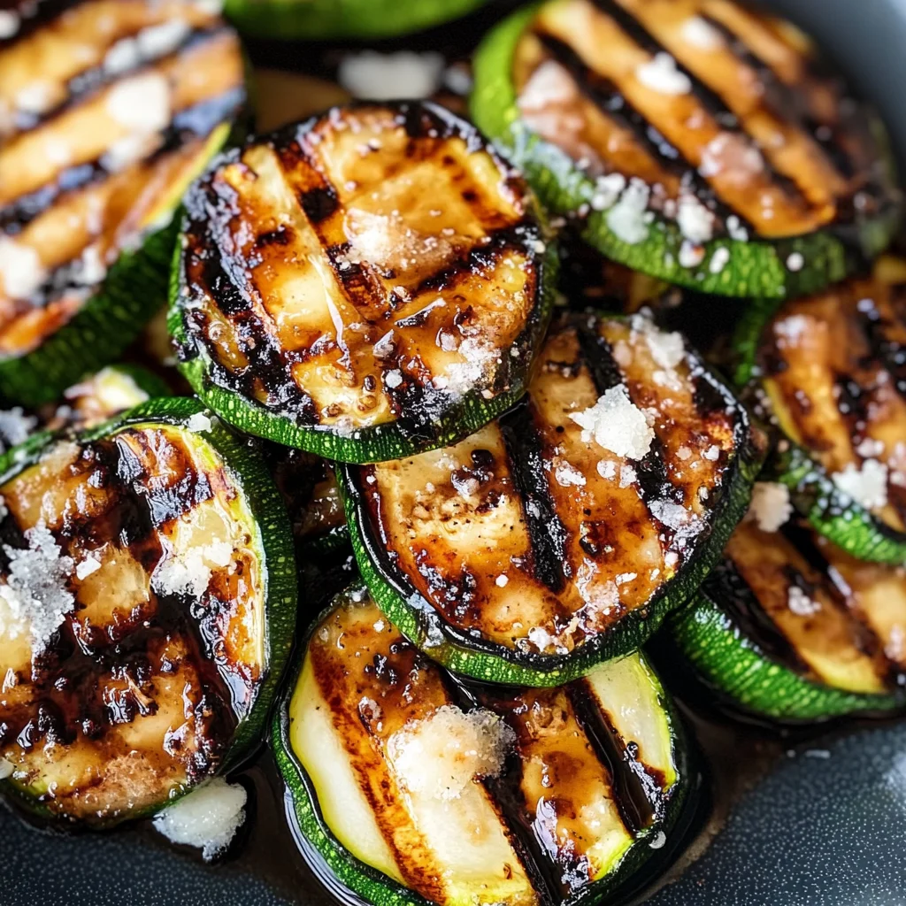 Balsamic Grilled Zucchini with Parmesan