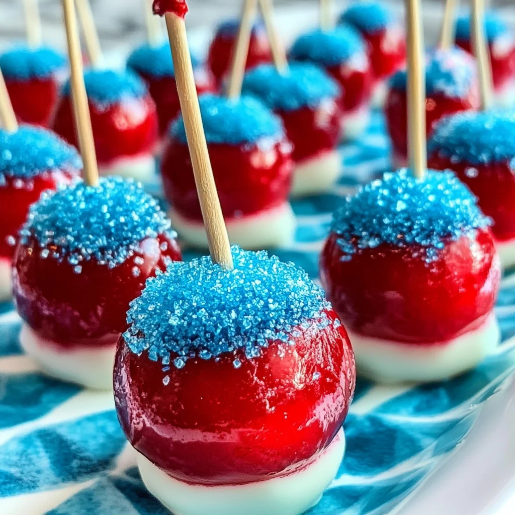Cola Soaked Firecracker Cherries