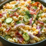 Dill Pickle Turkey Bacon Pasta Salad That Will Wow Your Taste Buds