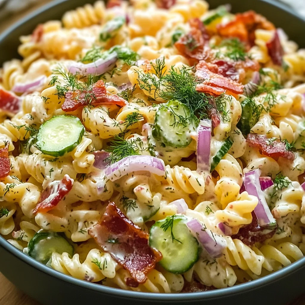 Dill Pickle Turkey Bacon Pasta Salad That Will Wow Your Taste Buds