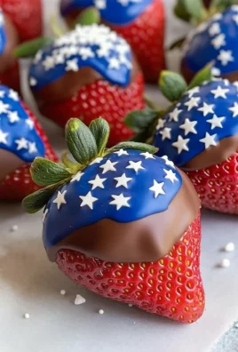Patriotic Chocolate Covered Strawberries
