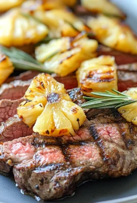 Pineapple Rosemary Flank Steak