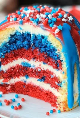 Red White and Blue Cake (Firecracker Cake Recipe!)