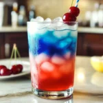 Red White and Blue Layered Cocktail