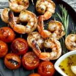 Rosemary Garlic Shrimp and Tomato Kebabs