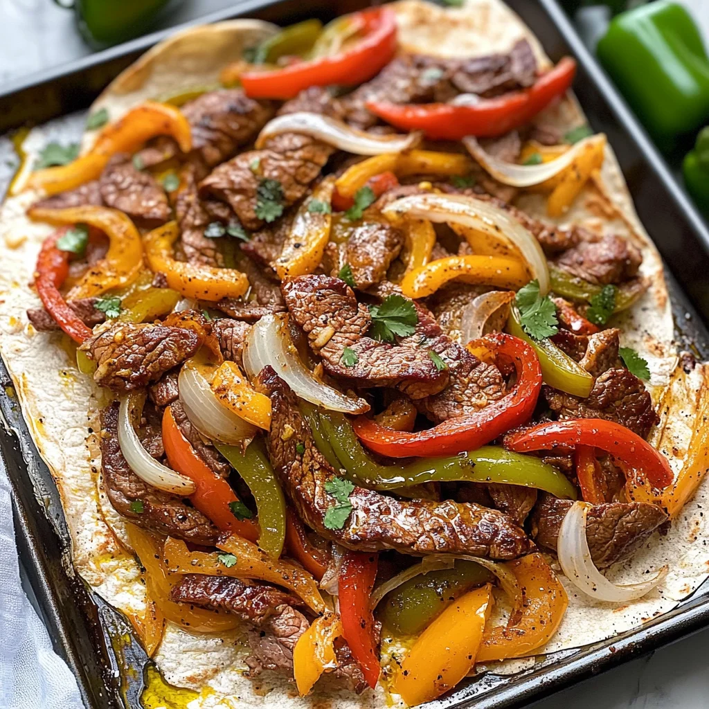 Sheet Pan Steak Fajitas