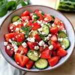 Strawberry Watermelon Cucumber Salad
