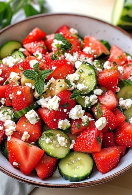 Strawberry Watermelon Cucumber Salad
